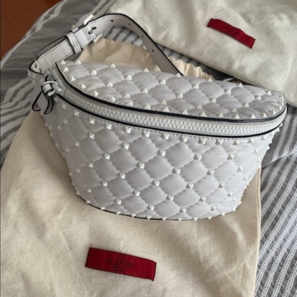 White Valentino Belt Bag Authentic - Picture 2 of 4
